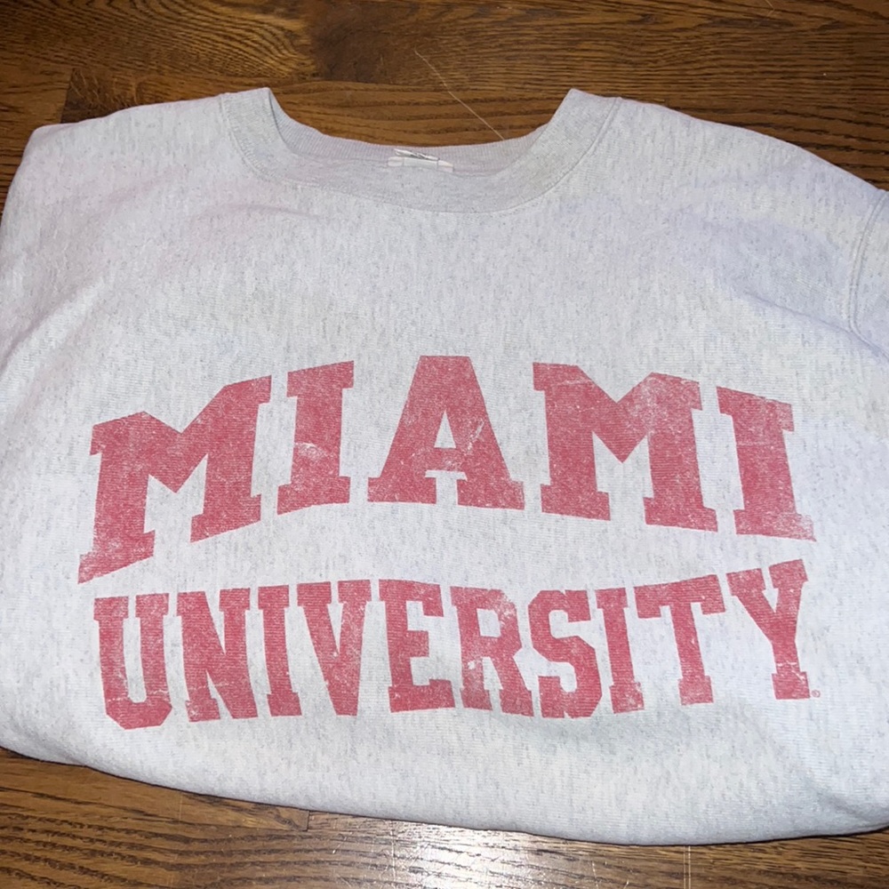 classic college sweatshirt from Miami (Ohio) University
